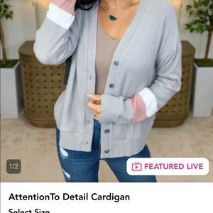 Hem & Thread Button Cardigan NWT 🏷